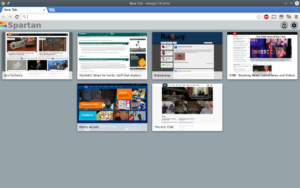 Spartan New Tab page